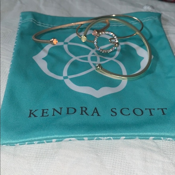 Kendra Scott Jewelry - 3 bracelets. 2 Kendra Scott. Plus teal bag